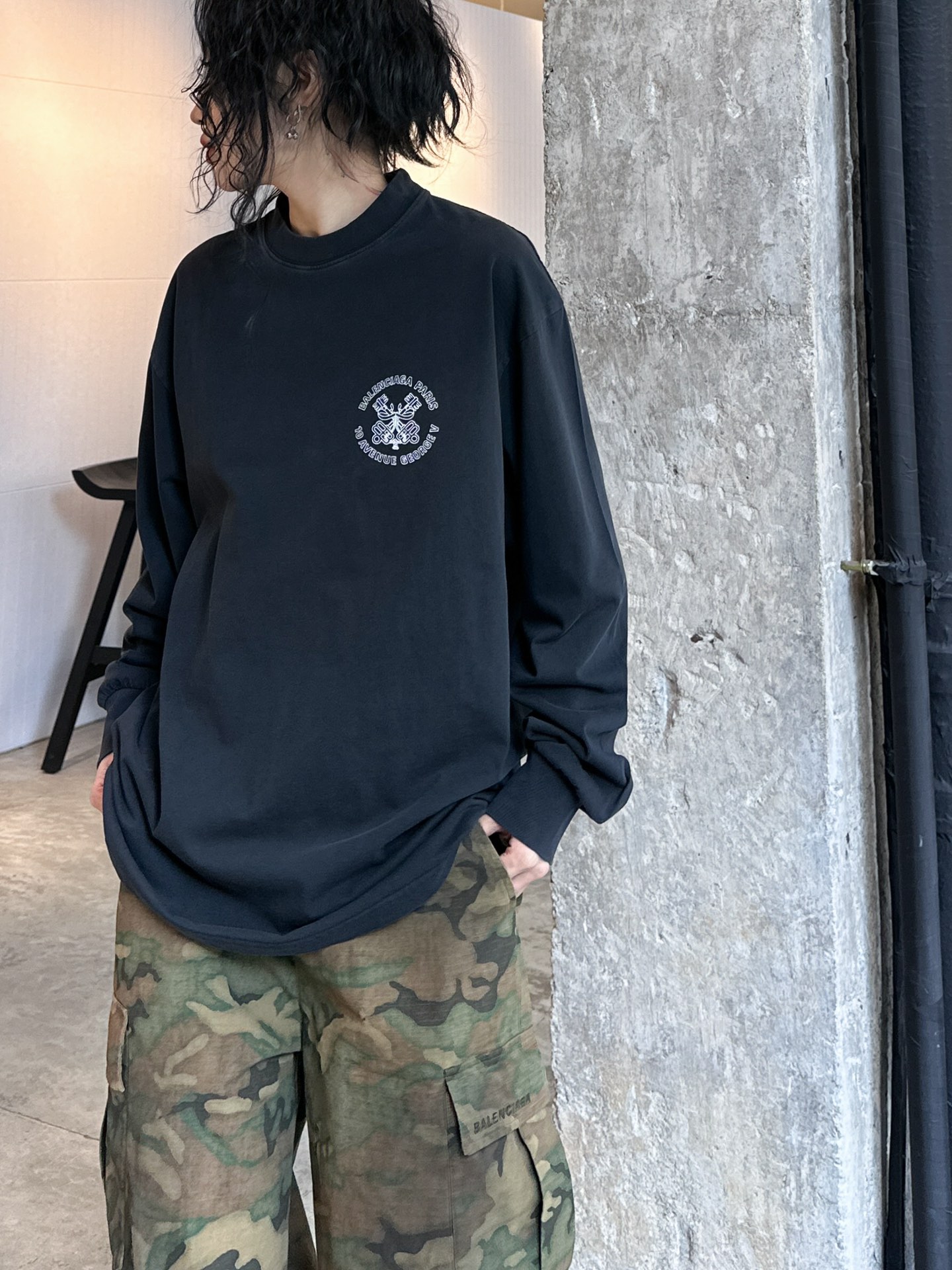 NEW麦穗系列新款长袖t恤纯棉面料手感柔软上身舒适胸前后背最新胶印logo装饰宽松版型男女同款尺码sml