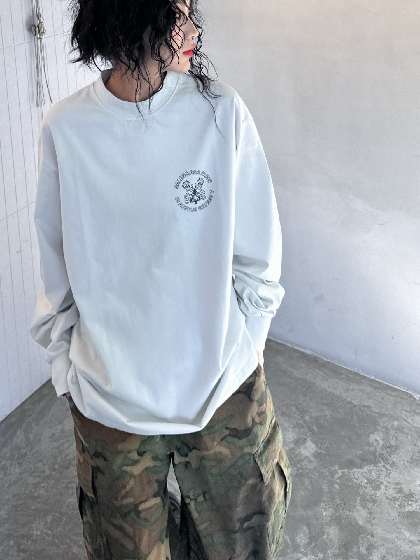 NEW麦穗系列新款长袖t恤纯棉面料手感柔软上身舒适胸前后背最新胶印logo装饰宽松版型男女同款尺码sml
