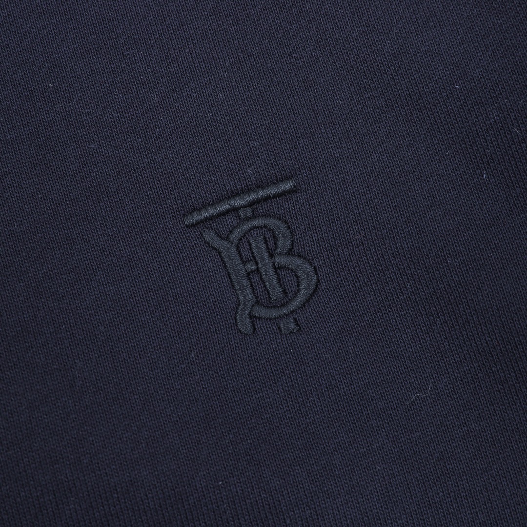 Burberry/巴宝莉 刺绣TB格纹拼接拉链卫衣外套