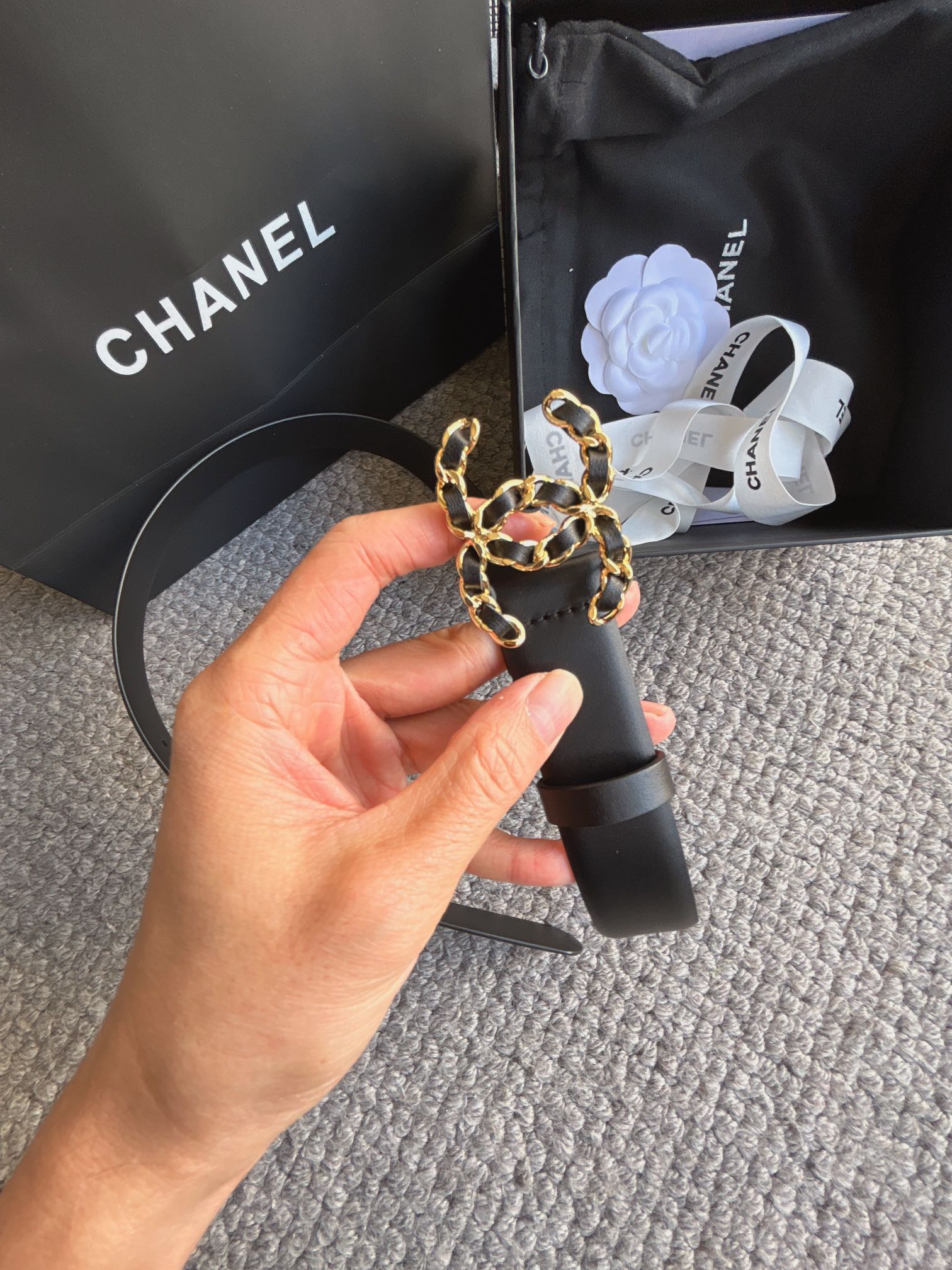 Luxury Grade Chanel 3.0 Bouquets: Original Leather, Oxen Skin, Copper Gold, High-End Quality - 图片 6
