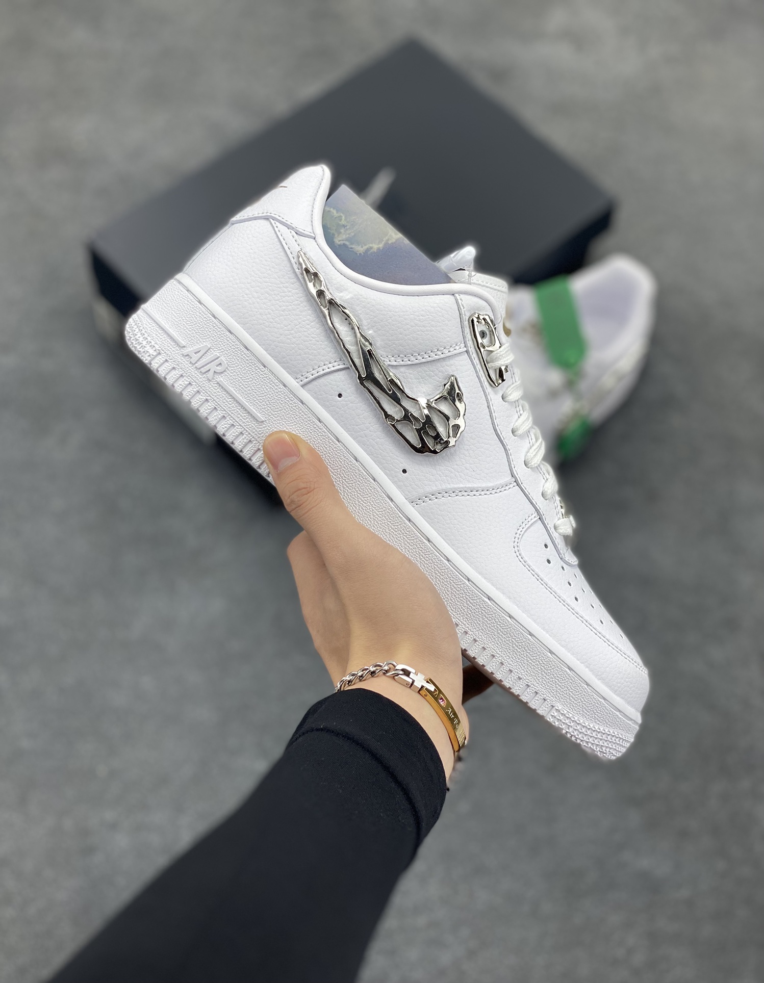 HY版本💯 Nike Air Force 1 Low 07 \”Molten Metal\” 液态金属勾 原楦头原纸板 打造纯正低帮空军版型 专注外贸渠道 全掌内置蜂窝气垫 原盒配件 原厂中底钢印、拉帮完美 货号:FV3616-101 尺码:36 36.5 37.5 38 38.5 39 40 40.5 41 42 42.5 43 44 44.5 45 46-选品中心