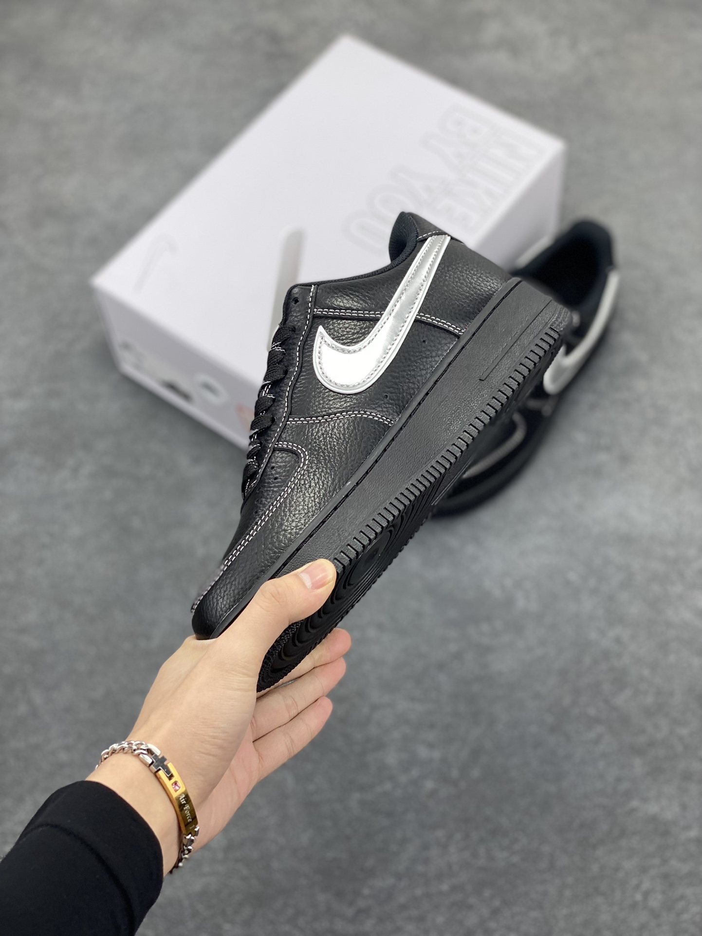 图片[3]-NK Air Force 1‘07 Low 定制款抽屉盒 空军一号低帮休闲板鞋 定制皮料 原楦原纸板 纯正版型 高清洁度 内置全掌气垫 货号：CW2288-111 尺码：36 36.5 37.5 38 38.5 39 40 40.5 41 42 42.5 43 44 44.5 45-选品中心