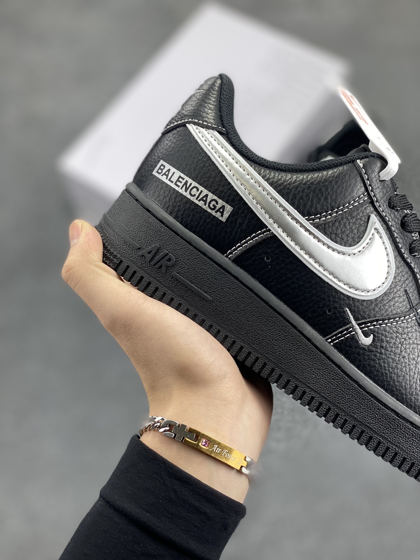 图片[6]-NK Air Force 1‘07 Low 定制款抽屉盒 空军一号低帮休闲板鞋 定制皮料 原楦原纸板 纯正版型 高清洁度 内置全掌气垫 货号：CW2288-111 尺码：36 36.5 37.5 38 38.5 39 40 40.5 41 42 42.5 43 44 44.5 45-选品中心