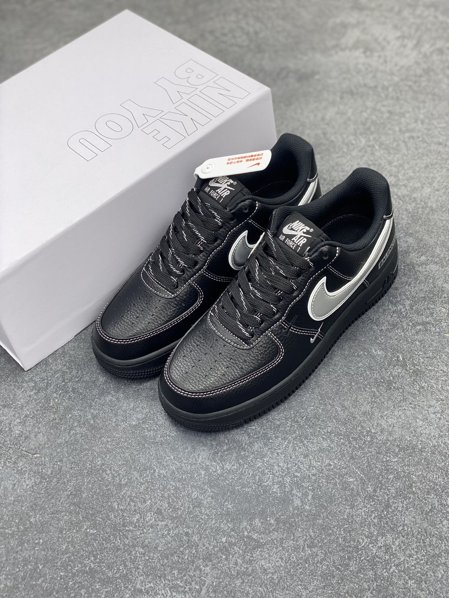 图片[8]-NK Air Force 1‘07 Low 定制款抽屉盒 空军一号低帮休闲板鞋 定制皮料 原楦原纸板 纯正版型 高清洁度 内置全掌气垫 货号：CW2288-111 尺码：36 36.5 37.5 38 38.5 39 40 40.5 41 42 42.5 43 44 44.5 45-选品中心