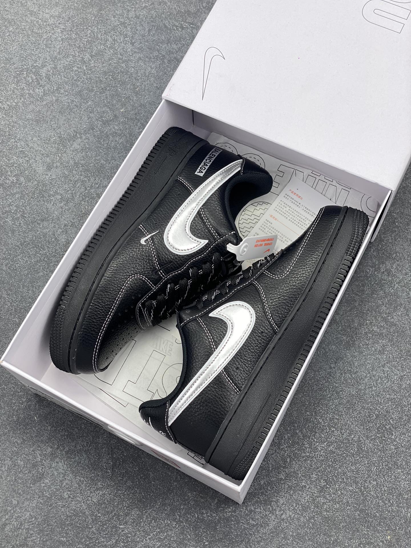 图片[9]-NK Air Force 1‘07 Low 定制款抽屉盒 空军一号低帮休闲板鞋 定制皮料 原楦原纸板 纯正版型 高清洁度 内置全掌气垫 货号：CW2288-111 尺码：36 36.5 37.5 38 38.5 39 40 40.5 41 42 42.5 43 44 44.5 45-选品中心