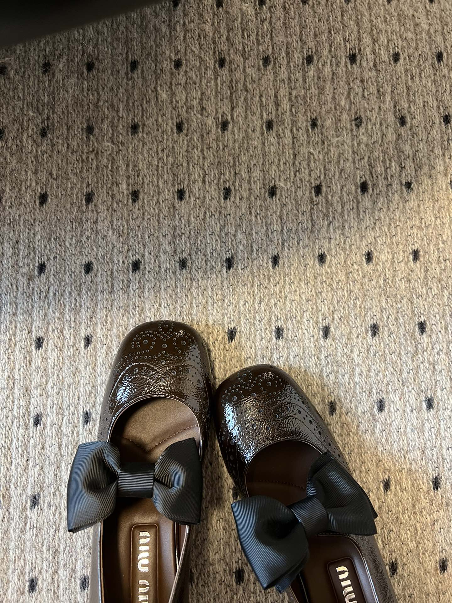 
Miu Miu | 缪缪 2025早春新品蝴蝶结粗跟玛丽珍

专柜主打最新走秀款 蝴蝶结复古玛丽珍粗跟