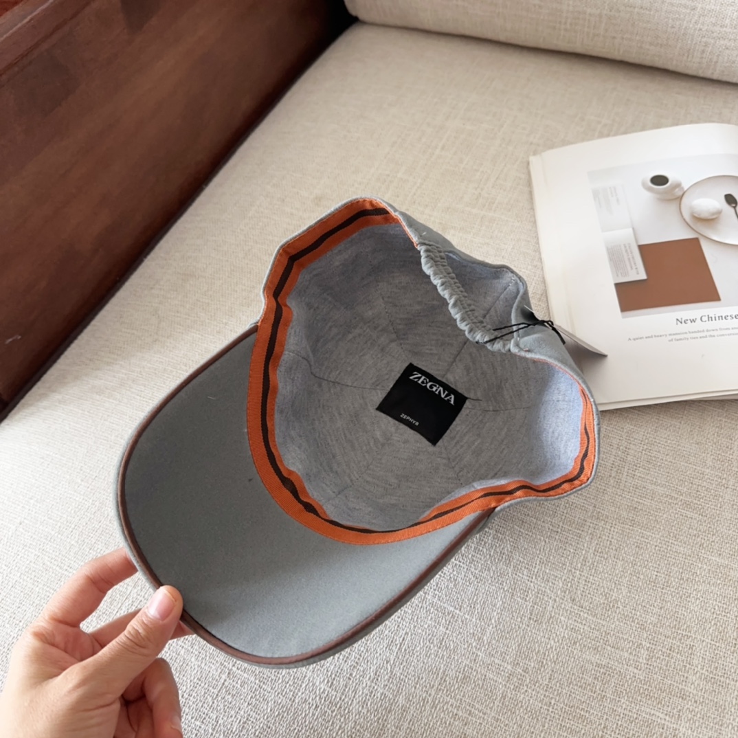 💰84 ZEGNA, NEW, HIGH-QUALITY BASEBALL CAPS, BIG SYNCHRONOUS, PERFECT MATCH - 图片 9
