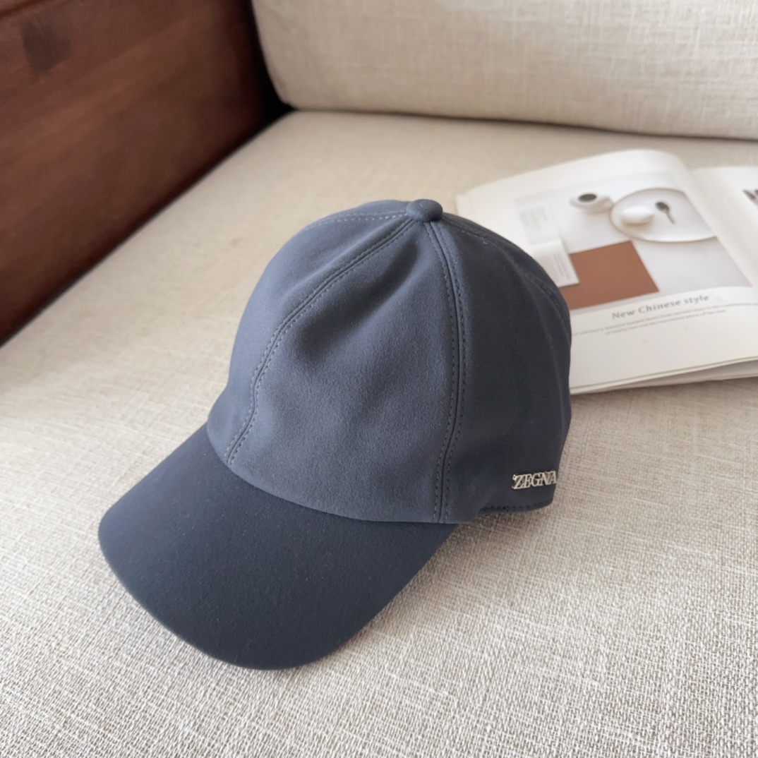 💰84 ZEGNA, NEW, HIGH-QUALITY BASEBALL CAPS, BIG SYNCHRONOUS, PERFECT MATCH - 图片 1