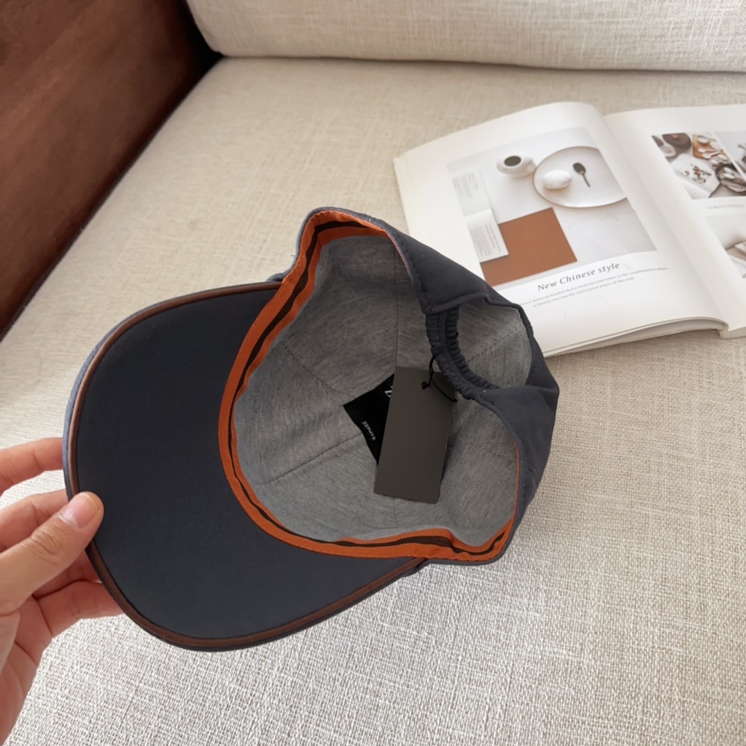 💰84 ZEGNA, NEW, HIGH-QUALITY BASEBALL CAPS, BIG SYNCHRONOUS, PERFECT MATCH - 图片 8