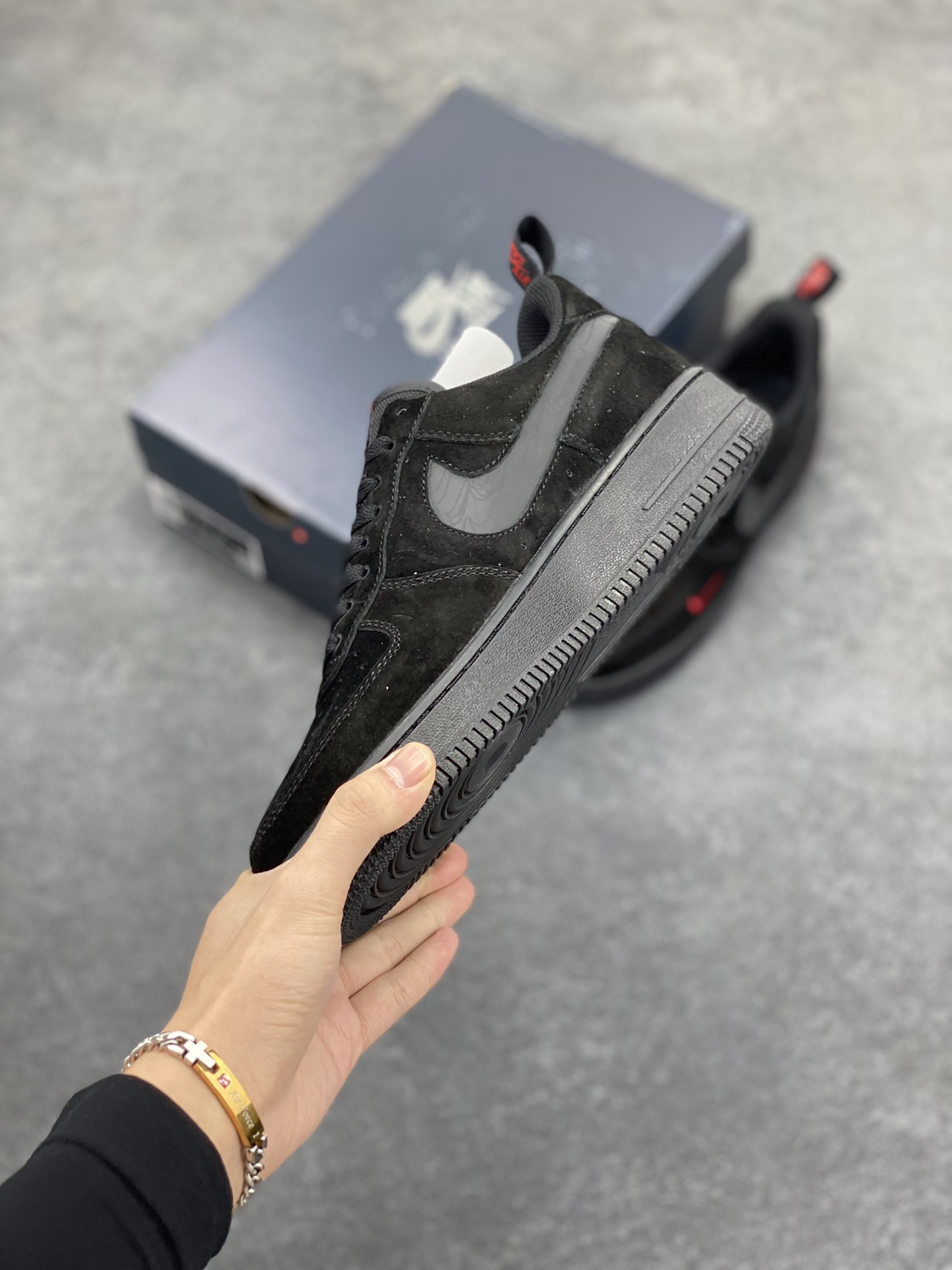 图片[3]-Nike Air Force 1 Low 黑红小勾 空军一号低帮运动休闲板鞋 原楦头原纸板 打造纯正空军版型专注外贸渠道 全掌内置蜂窝气垫 原盒配件 原厂中底钢印、拉帮完美 货号：DZ4514-001 尺码：36 36.5 37.5 38 38.5 39 40 40.5 41 42 42.5 43 44 44.5 45-选品中心