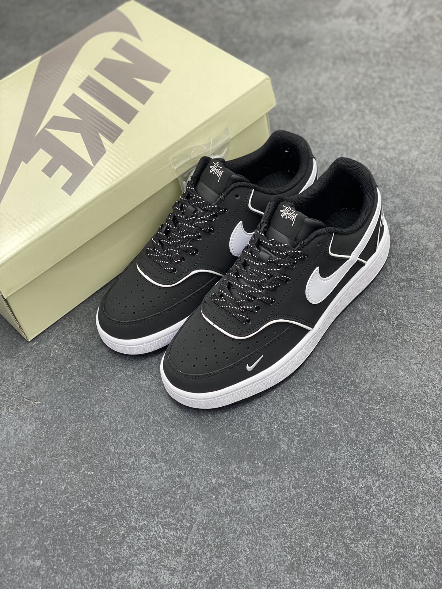 图片[8]-海外爆款 ZP订单 NIKE EBERNON Low prm 小空军低帮百搭透气休闲运动板鞋 独家头层版本 原数据独家私模大底 纯正版型 清洁度完美 货号：FD5188-113 尺码：36 36.5 37.5 38 38.5 39 40 40.5 41 42 42.5 43 44 44.5 45-选品中心