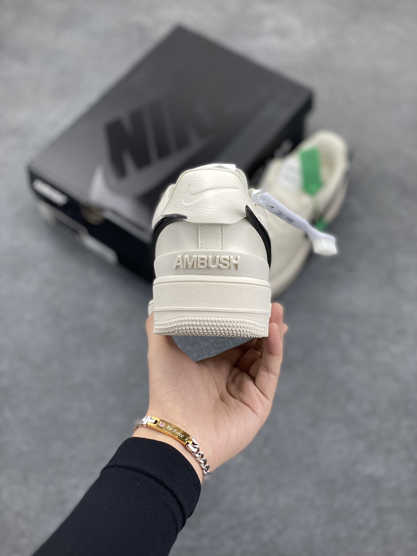 图片[4]-HY版本💯 韩裔美籍设计师Yoon Ahn主理时尚品牌AMBUSH x Nike Air Force 1 Low SP\”Phantom\”空军一号宽底版系列低帮百搭休闲运动板鞋“联名蓝黄大钩” 原楦头原纸板 打造纯正空军版型 专注外贸渠道 全掌内置蜂窝气垫 原盒配件 原厂中底钢印、拉帮完美 货号：DV3464-400 尺码：35.5 36 36.5 37.5 38 38.5 39 40 40.5 41 42 42.5 43 44 44.5 45 46 47-选品中心