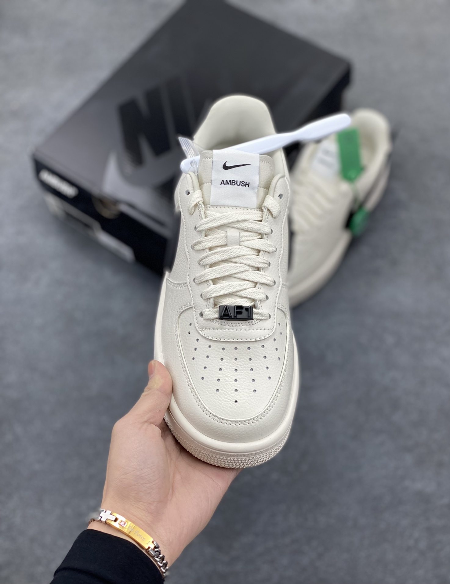 图片[2]-HY版本💯 韩裔美籍设计师Yoon Ahn主理时尚品牌AMBUSH x Nike Air Force 1 Low SP\”Phantom\”空军一号宽底版系列低帮百搭休闲运动板鞋“联名蓝黄大钩” 原楦头原纸板 打造纯正空军版型 专注外贸渠道 全掌内置蜂窝气垫 原盒配件 原厂中底钢印、拉帮完美 货号：DV3464-400 尺码：35.5 36 36.5 37.5 38 38.5 39 40 40.5 41 42 42.5 43 44 44.5 45 46 47-选品中心