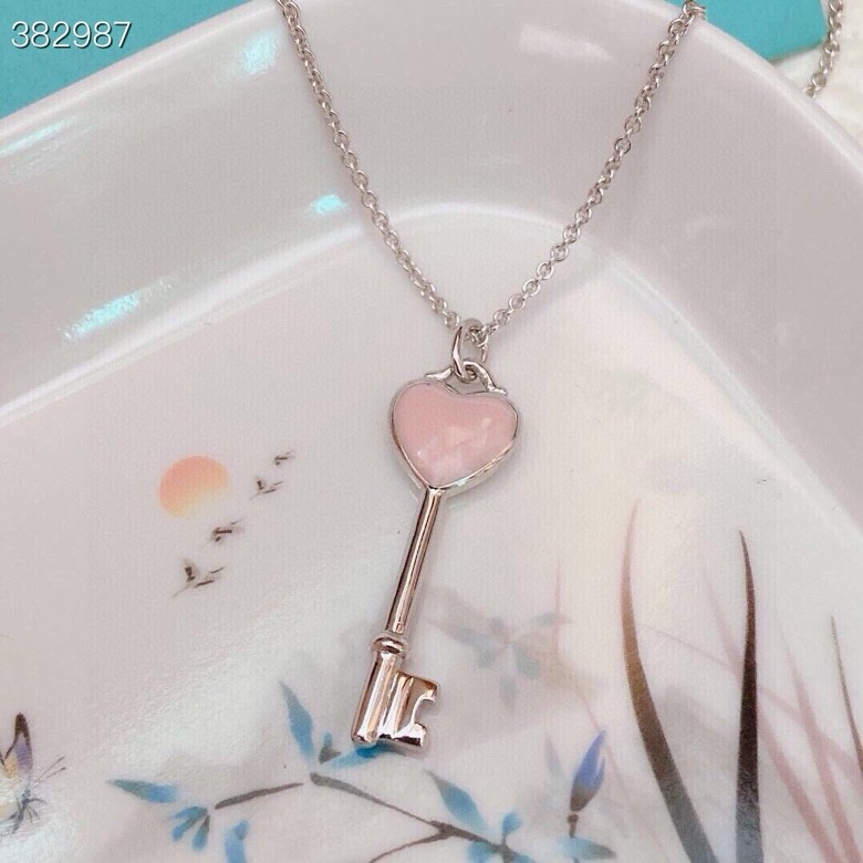 Tiffany & Co. 配图片防伪标签 火爆 最新 蒂芙尼tiff 滴油 桃心 钥匙项链 高端定制 925纯银 滴油