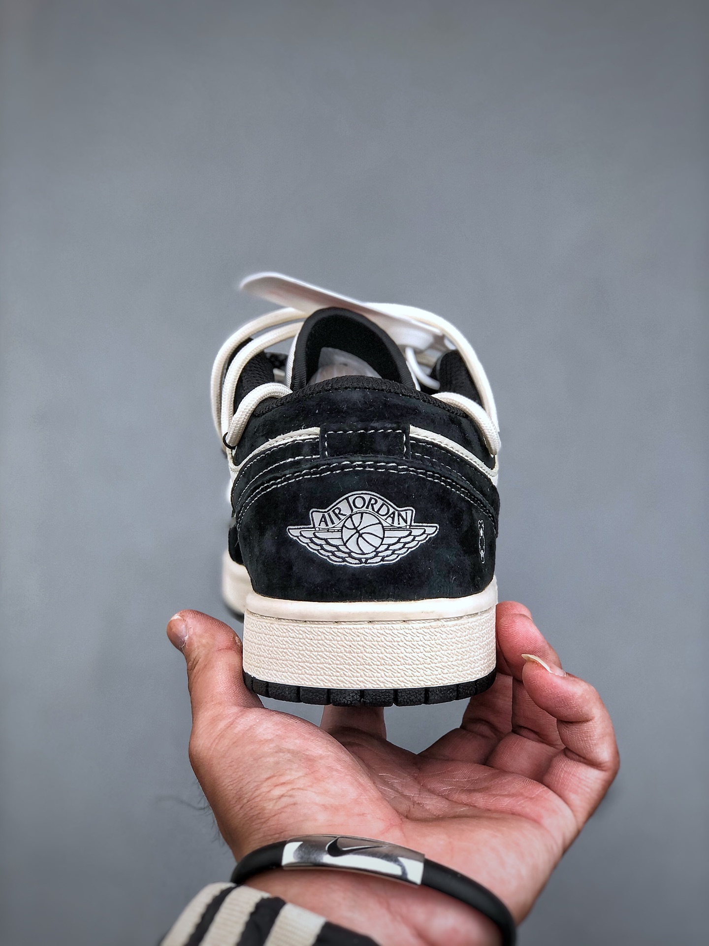 Local store DAir Jordan 1 Retro Low x Bearbrick Violent Bear Rice White - Shoe 7