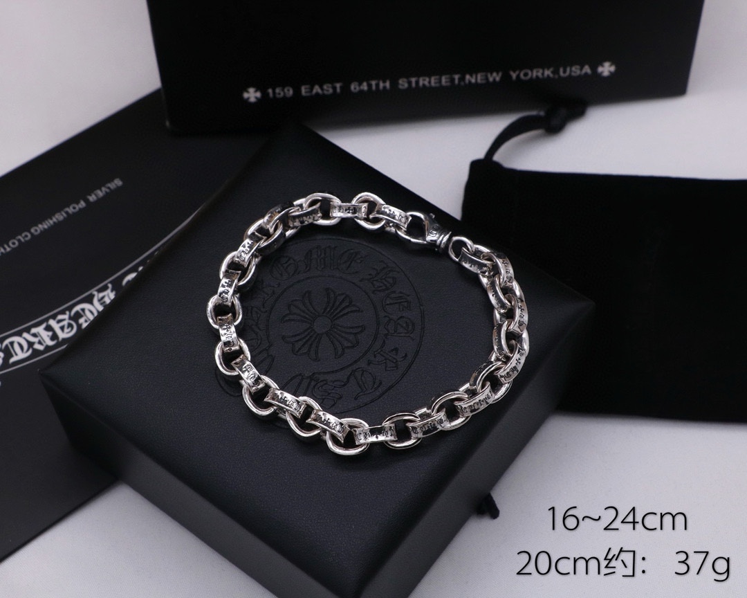 NO:108615,Croxin Chrome hearts Basic CH Chain Link Chain Bracelet Simple and Classic Style, Premium Jewelry, Chrome Hearts, Bracelet19860909克罗心 chrome hearts 基础款 CH链节链条手链 简约经典款,饰品精品,chrome hearts,chrome hearts,bracelet,Jewelry