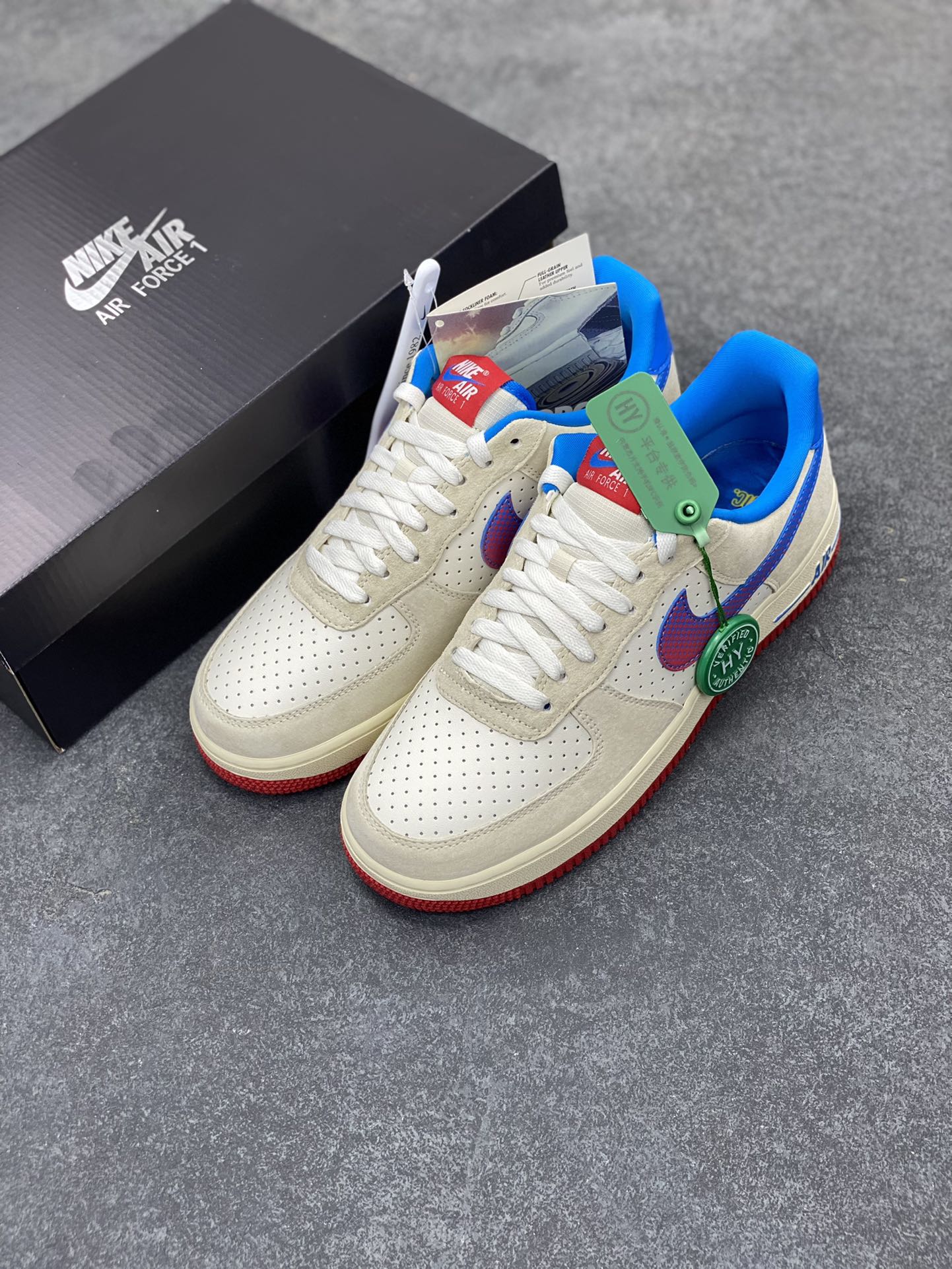 图片[8]-HY版本💯 Nike Air Force 1 Low \’07 冲孔蓝 原楦头原纸板 打造纯正空军版型 #专注外贸渠道 全掌内置蜂窝气垫 #原盒配件 原厂中底钢印、拉帮完美 货号：HQ3618-113 尺码：36 36.5 37.5 38 38.5 39 40 40.5 41 42 42.5 43 44 44.5 45 46-选品中心