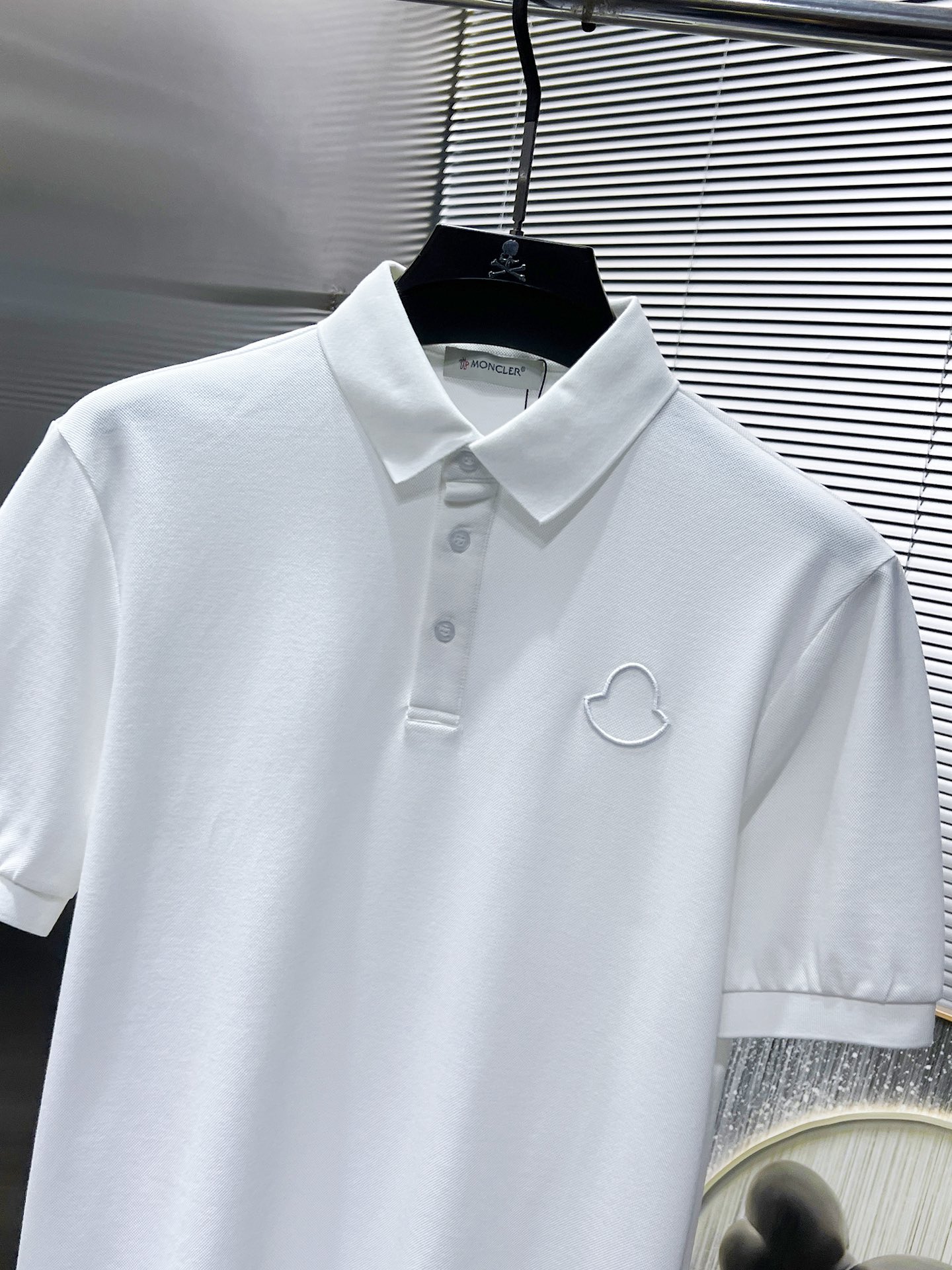 Moncler Men's Black Pique Cotton Polo Shirt | Short Sleeve, Breathable 5 i1734542328 6378 3
