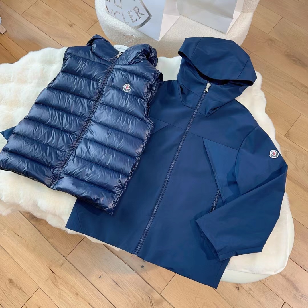 NO:209336,Size 110/1 Two-piece down vest jacket jacket, special price, jackets & coats, down jacket,19860909尺码110/1 两件装 羽绒马甲冲锋衣外套,特价款,jackets & coats,down jacket,,Children's