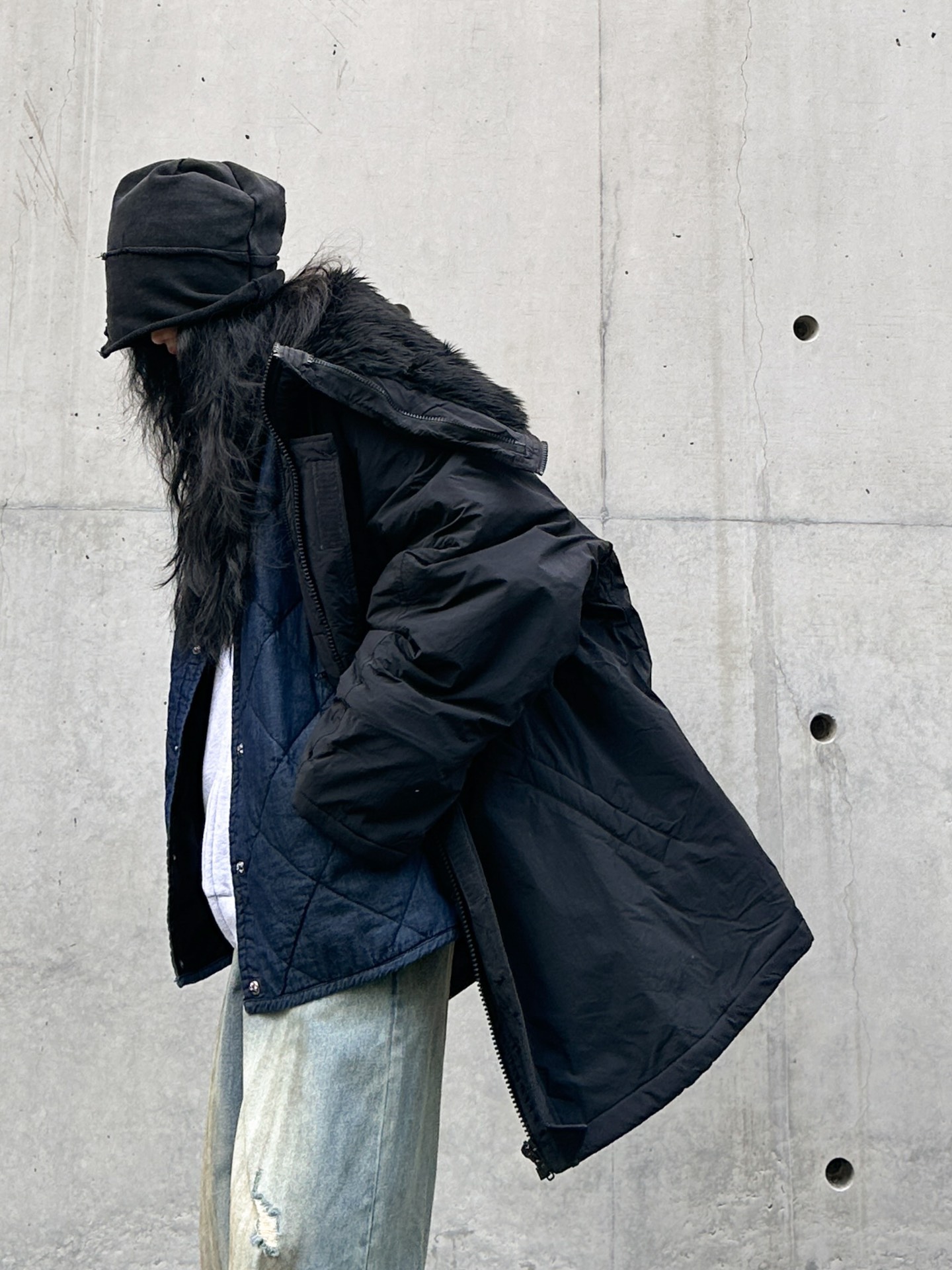 🌾🛒🛒🛒🛒NEW｜新款棉服外套，纯棉面布，厚实不易皱，内胆夹棉保暖防风，夹毛领帽子，解构两穿设计，宽松版