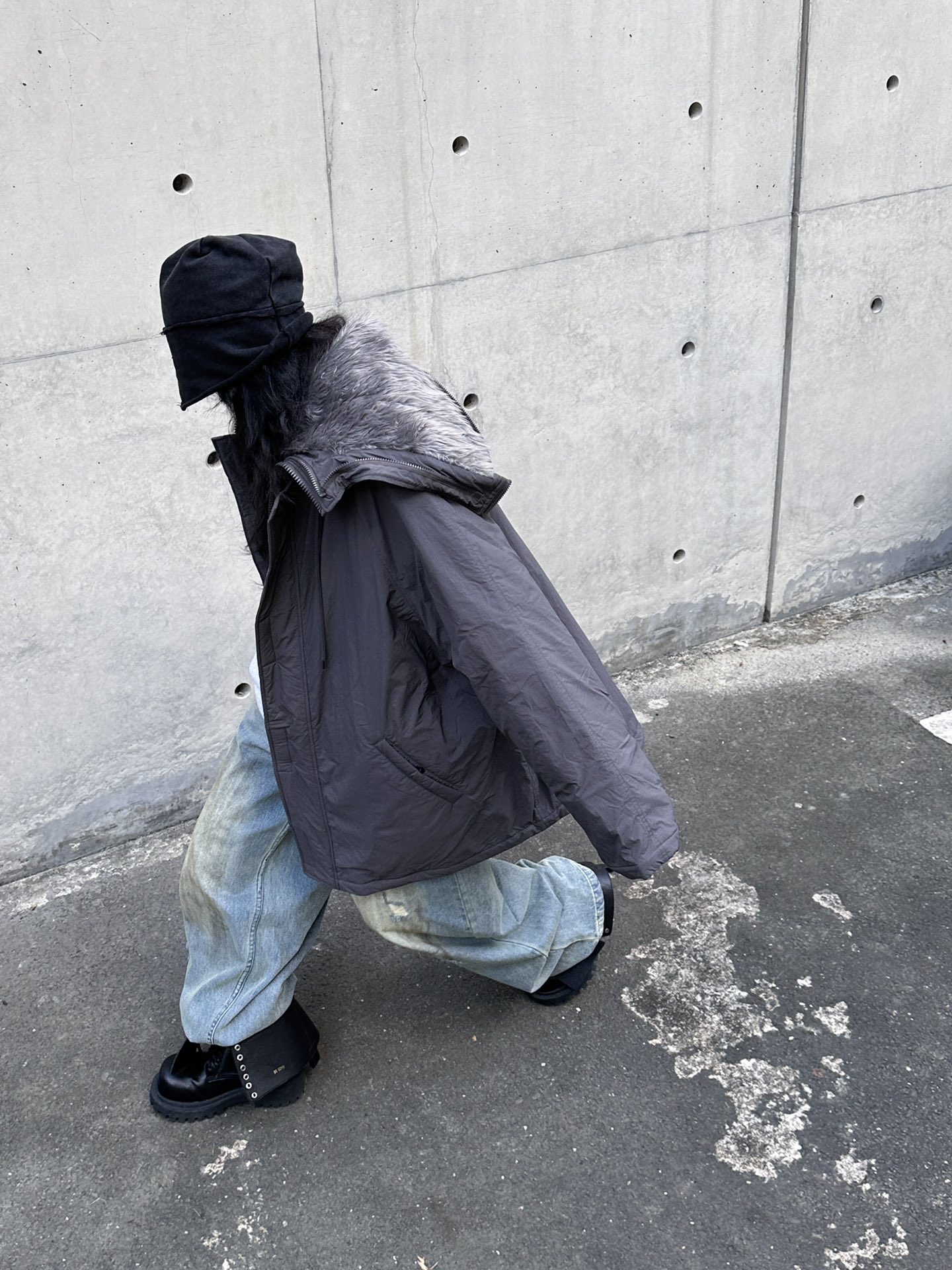 🌾🛒🛒🛒🛒NEW｜新款棉服外套，纯棉面布，厚实不易皱，内胆夹棉保暖防风，夹毛领帽子，解构两穿设计，宽松版