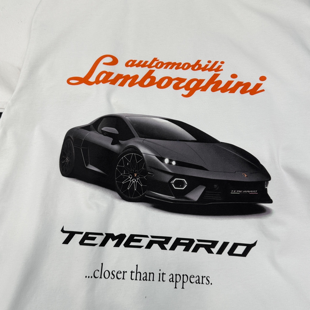 BLCG️AutomobiliLamborghini联名系列t恤纯棉面料柔软舒适领口二本针加固机洗不易变