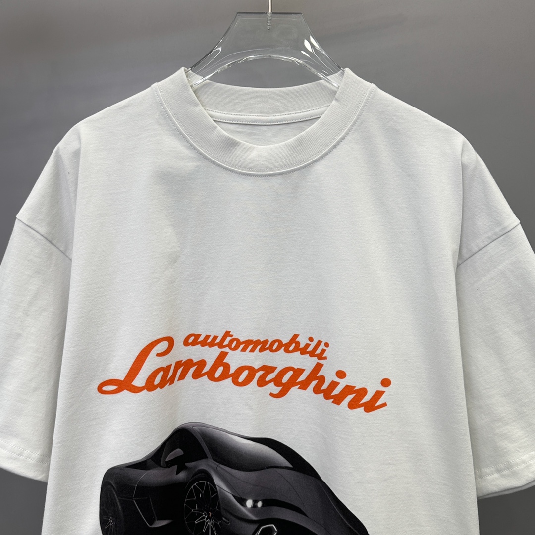 BLCG️AutomobiliLamborghini联名系列t恤纯棉面料柔软舒适领口二本针加固机洗不易变