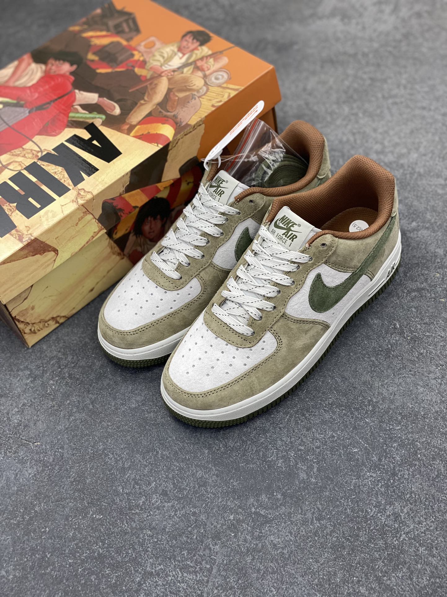 图片[8]-AKIRA×Nike Air Force 1 Low ’07 苹果绿 头成麂皮 满天星配色 空军一号低帮休闲板鞋 原厂麂皮 原楦原纸板 纯正版型 正品NFC感应芯片 高清洁度 内置全掌气垫 货号：DD3966-523 尺码：36 36.5 37.5 38 38.5 39 40 40.5 41 42 42.5 43 44 44.5 45-选品中心