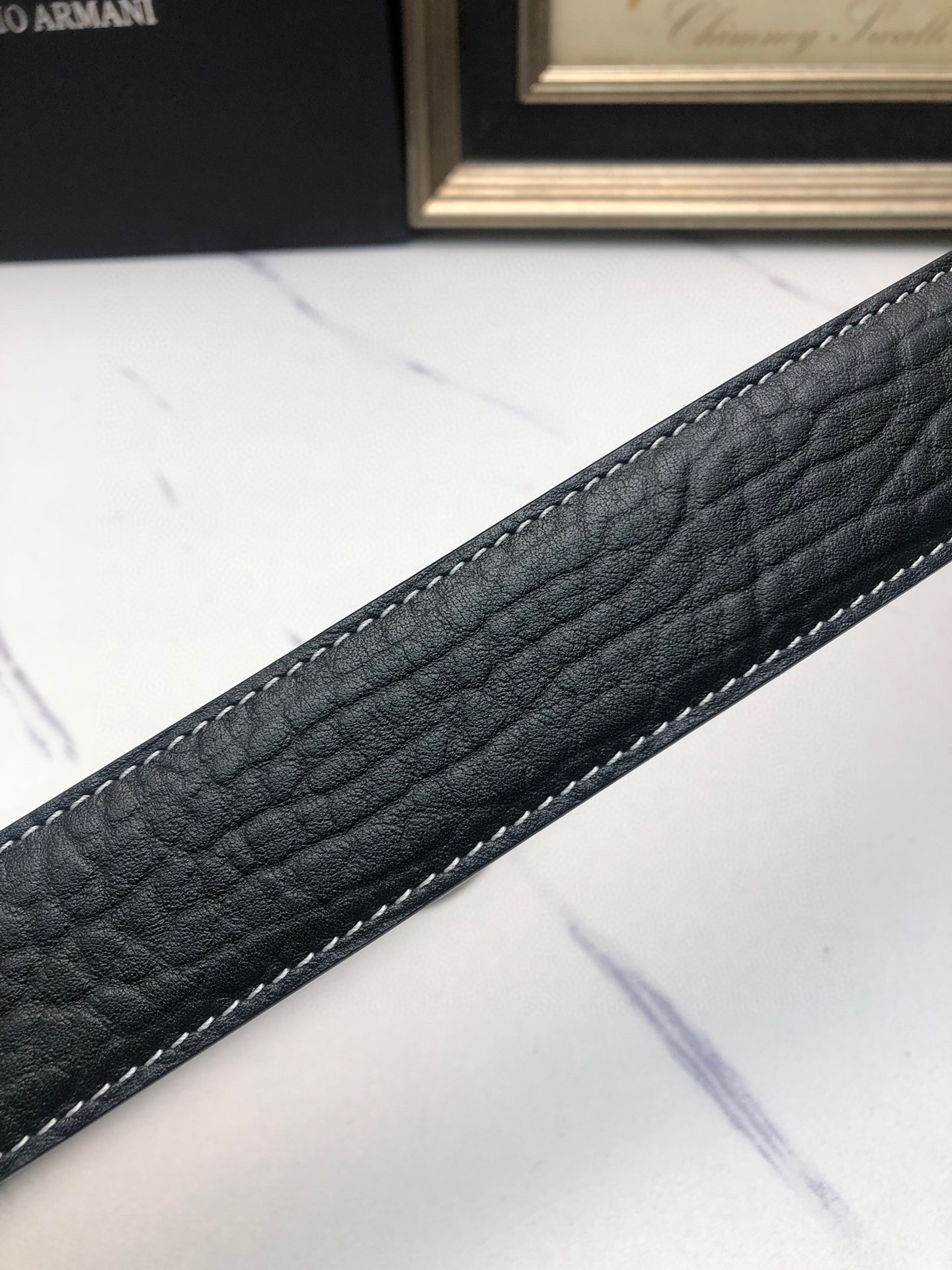 Italian Amani Automatic Belts: Original Oxen Skin, Tailorable with Automatic Buttons - 图片 8