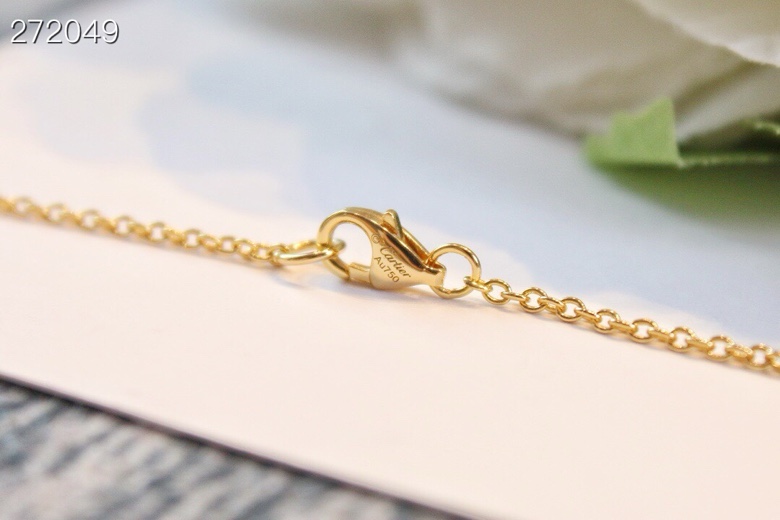 Cartier 精工版本主推款 Love卡地亚无钻双环项链