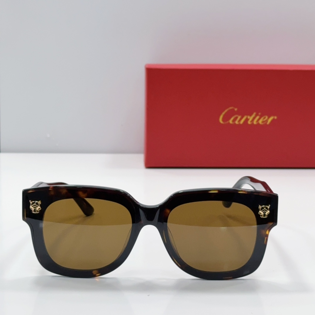 Cartier Sunglasses Acetate Panther Head Square