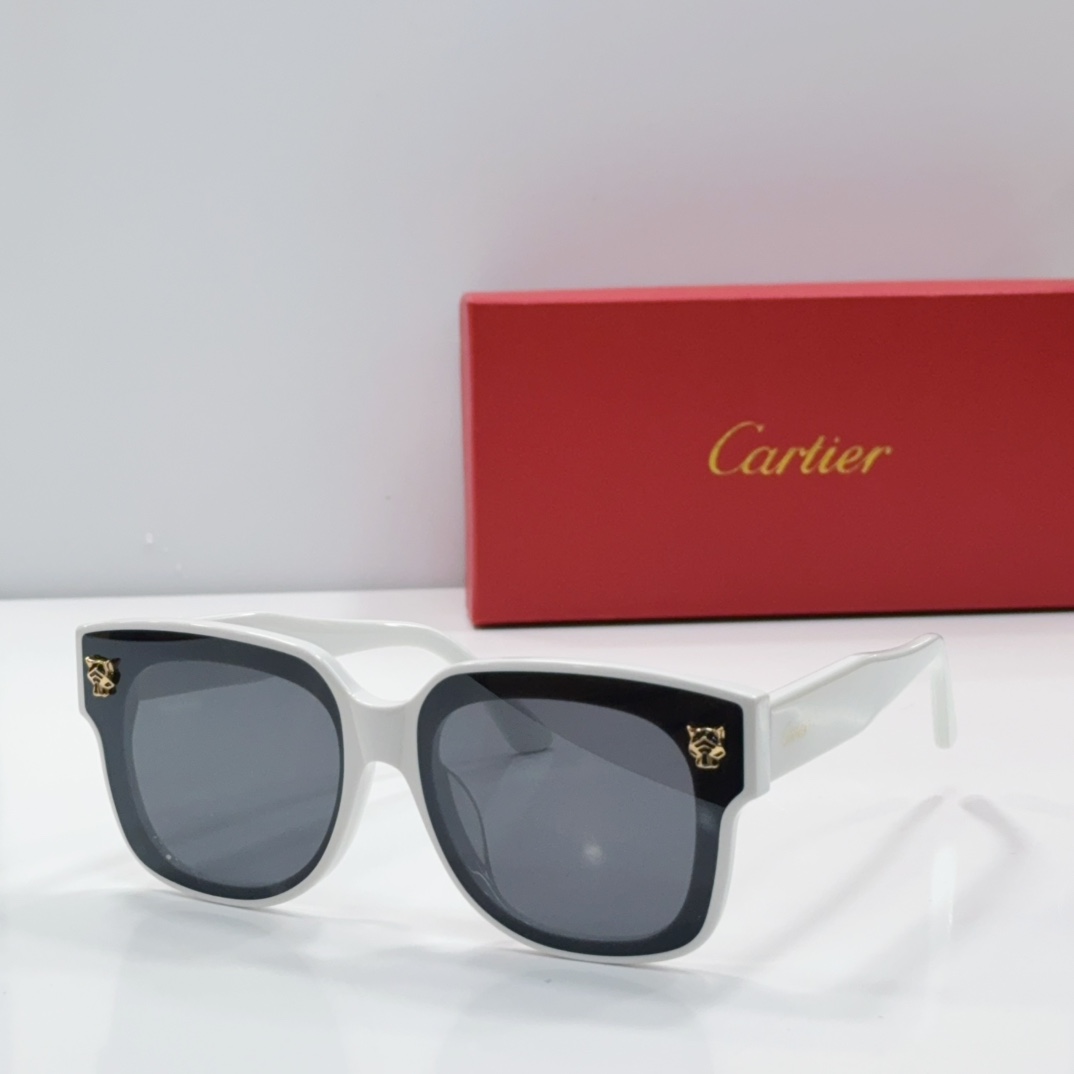 Cartier Sunglasses Acetate Square Panther Head