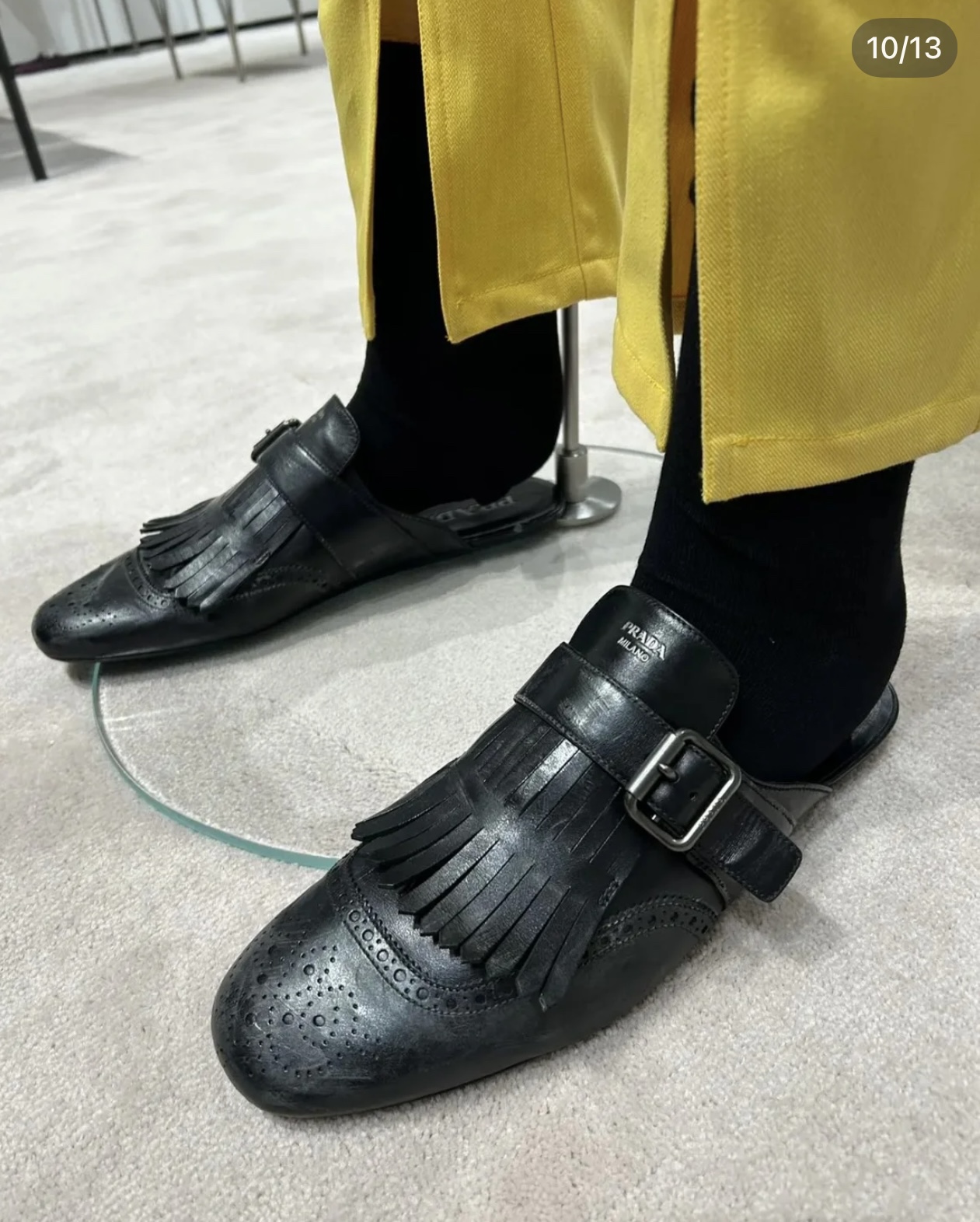 NO:169937,Loafers half-trolled pictures on counters19860909超多专柜上脚图,乐福鞋半拖,loafers,Women's Shoes