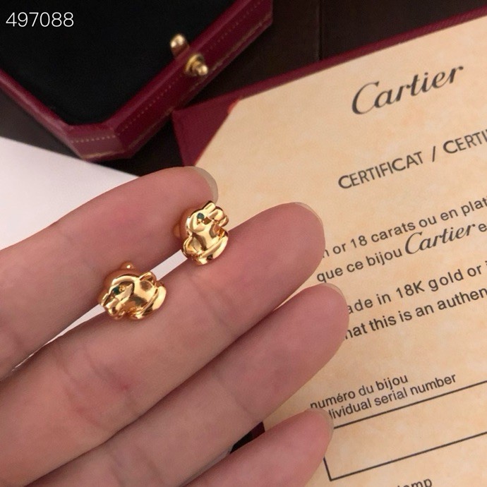Cartier 精工版本 Cartier 卡地亚豹子耳钉