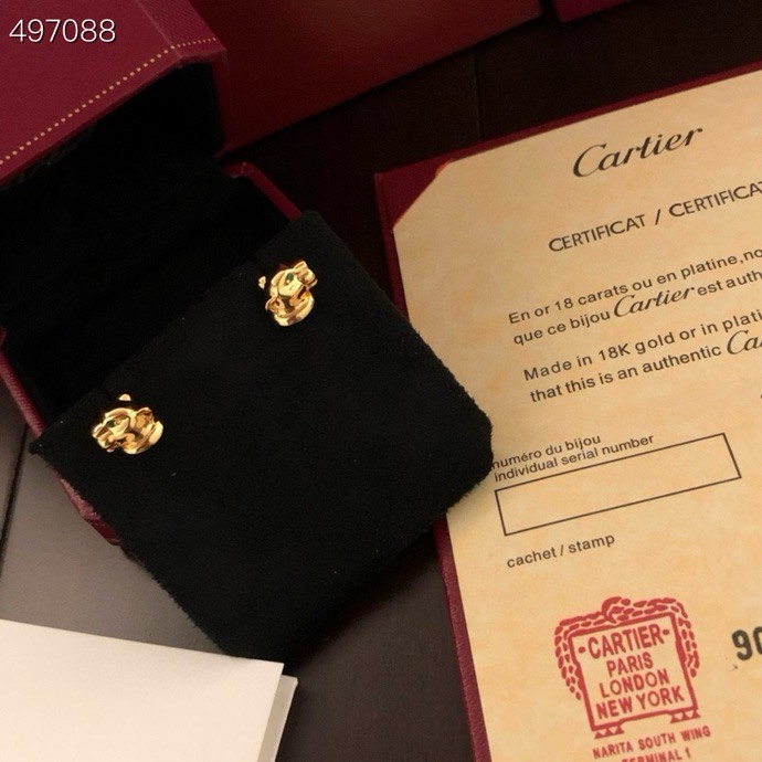 Cartier 精工版本 Cartier 卡地亚豹子耳钉