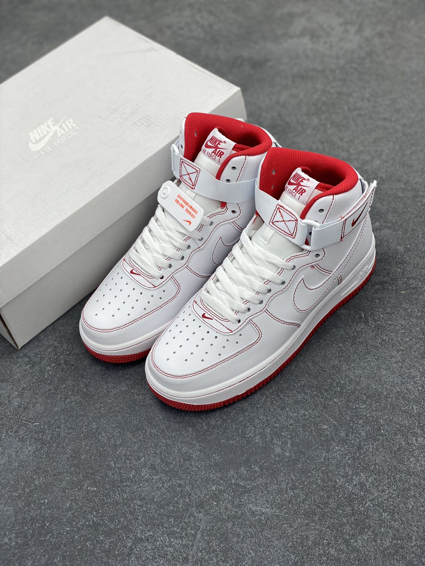 图片[8]-福利特价 Nike Air Force 1‘07 缝线 空军一号高帮休闲运动板鞋 原楦头原纸板 纯正空军版型专注外贸渠道 全掌内置蜂窝气垫 #原盒配件 原厂中底钢印、拉帮完美 货号：CV1753-100 尺码：36 36.5 37.5 38 38.5 39 40 40.5 41 42 42.5 43 44 44.5 45-选品中心