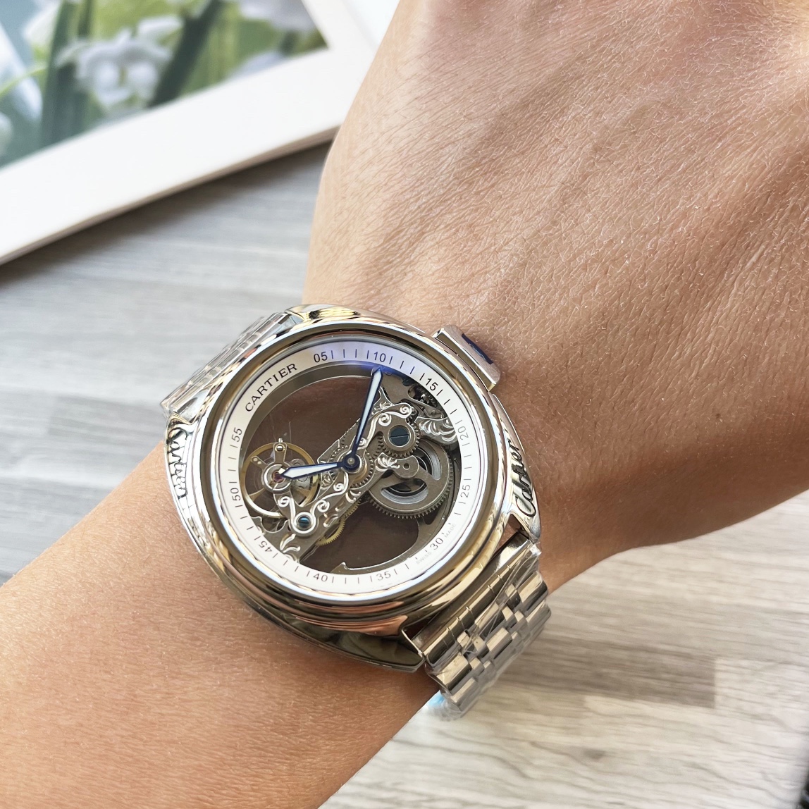 NO:146950,Belt, Steel Belt, Blue Balloon Series, Shockingly launched [Latest] Cartier Large Flywheel Design [Type] Boutique Men's Watch [Watch Strap] Real Cowhide Strap [Movement] High-end Fully Automatic Mechanical Movement [Mirror] Mineral Strengthened Glass (More High Definition) Elegant Taste, Exotic, Ingenious, Wrist Treasure, Size, Diameter, Thickness, 12.5mm, Hot Sale!  Welcome to reprint!  cartier cowhide19860909皮带 钢带 蓝气球系列 震撼上市【最新】卡地亚 大飞轮设计【类型】精品男士腕表【表带】真牛皮表带【机芯】高端全自动机械机芯【镜面】矿物质强化玻璃（更高清） 品味高雅 浩瀚大气 匠心独运 腕间瑰宝 尺寸直径42mm厚12.5mm热卖上市！欢迎转载！,,cartier,cowhide,Watch