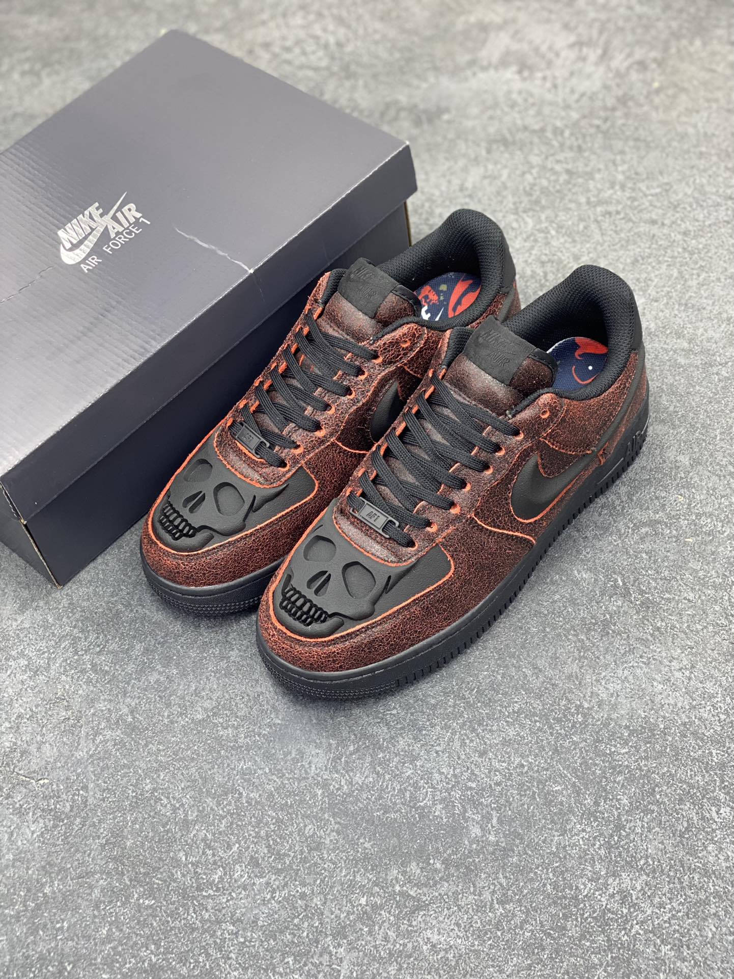 图片[8]-Nike Air Force 1 Low 万圣节 原楦头原纸板 打造纯正空军版型 专注外贸渠道 全掌内置蜂窝气垫 原盒配件 原厂中底钢印、拉帮完美 货号：HV2016-001 尺码：36 36.5 37.5 38 38.5 39 40 40.5 41 42 42.5 43 44 44.5 45-选品中心