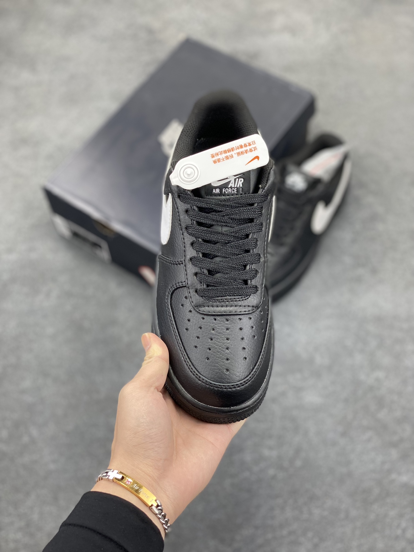 图片[2]-Nike Air Force 1 Low \’07 黑白大勾 低帮空军一号休闲板鞋 定制皮料 原楦原纸板 纯正空军版型 高清洁度 内置全掌气垫 货号：CI9553-001 尺码：36 36.5 37.5 38 38.5 39 40 40.5 41 42 42.5 43 44 44.5 45-选品中心