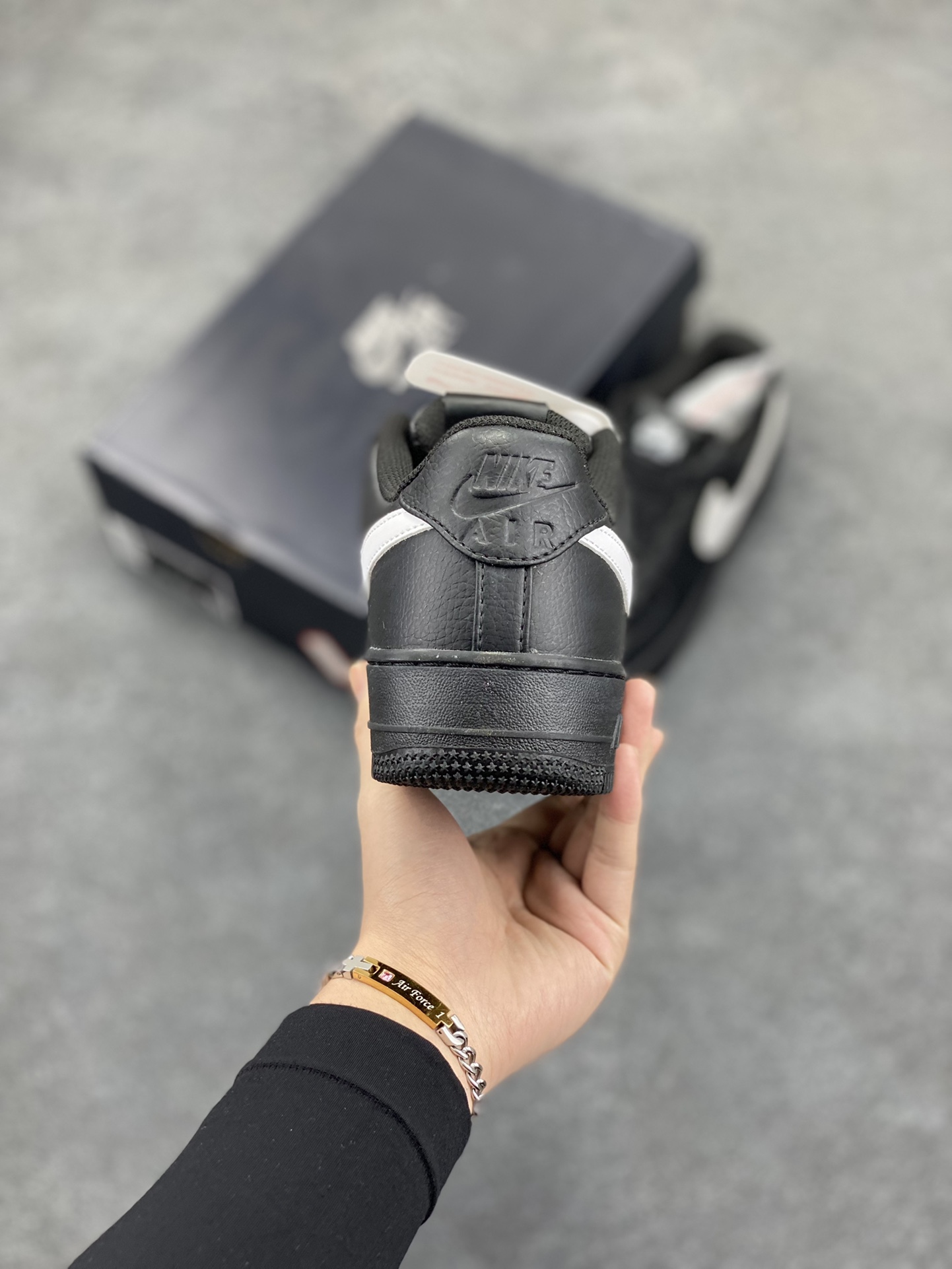 图片[4]-Nike Air Force 1 Low \’07 黑白大勾 低帮空军一号休闲板鞋 定制皮料 原楦原纸板 纯正空军版型 高清洁度 内置全掌气垫 货号：CI9553-001 尺码：36 36.5 37.5 38 38.5 39 40 40.5 41 42 42.5 43 44 44.5 45-选品中心