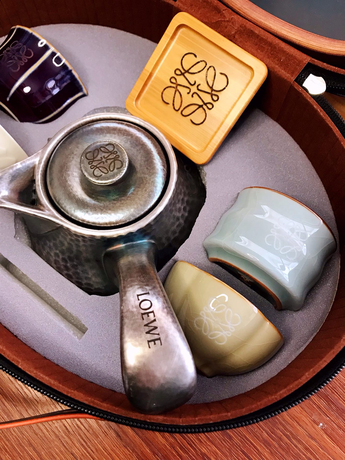 罗意威 Loewe 高定典藏经典高奢皮具手袋托特包斜挎包女包 #D07C838E 3