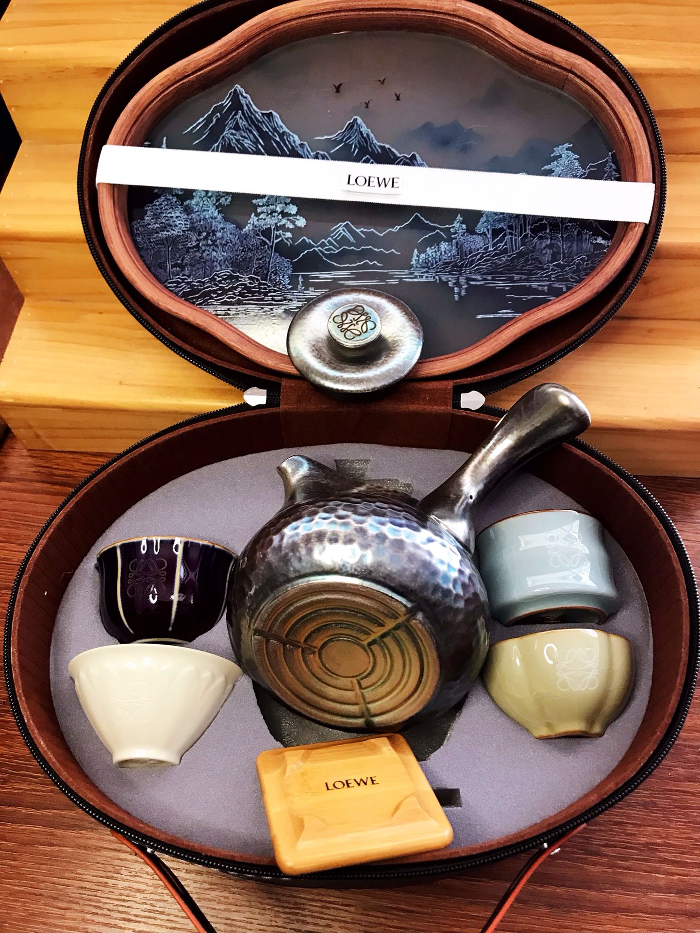 罗意威 Loewe 高定典藏经典高奢皮具手袋托特包斜挎包女包 #D07C838E 2