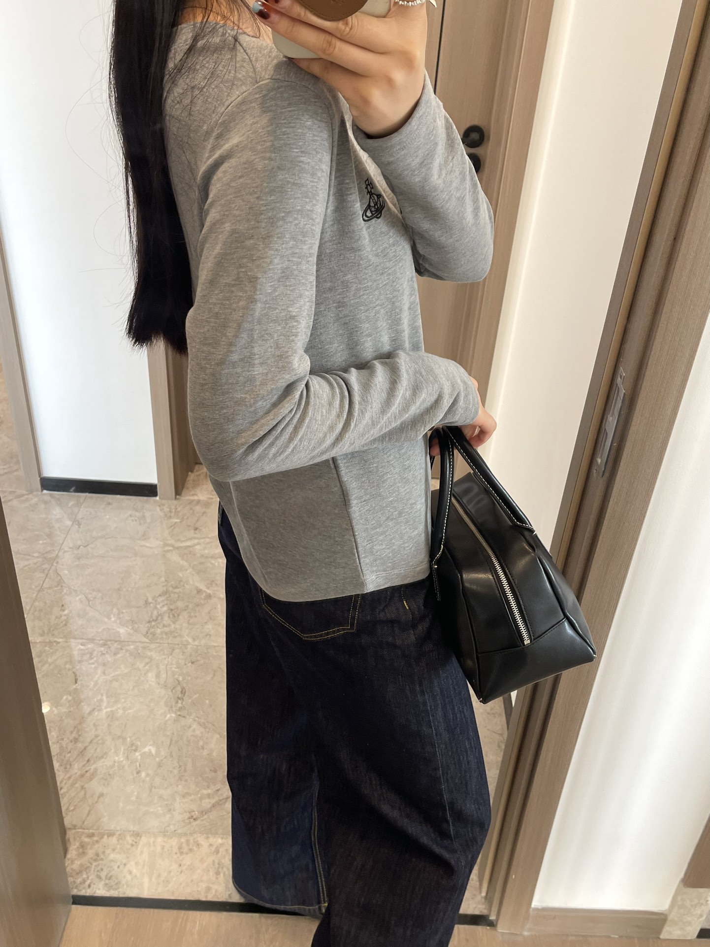 trying on S effect 👇🏻S clothing length 60 chest circumference 90 s - Clothes 6