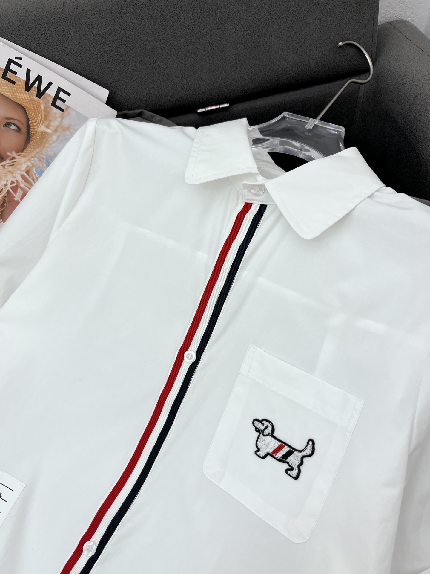 High-End Women’s Clothes: ThomBrowne New T.B. School Cotton Shirts Packing - 图片 2