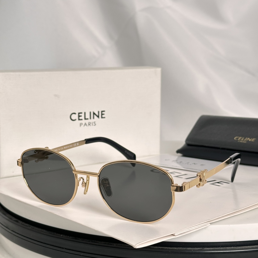 ️齐色凯旋门简约款品牌不明显低调又奢华️Celine*CL40069USIZE:57-21-140️