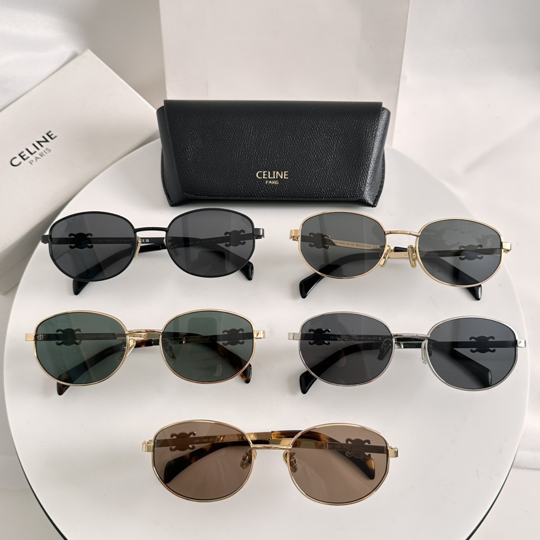️齐色凯旋门简约款品牌不明显低调又奢华️Celine*CL40069USIZE:57-21-140️