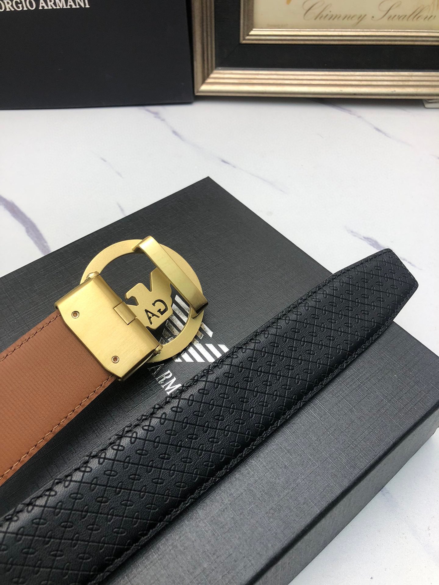 Italian-Made Amani Automatic Belts: Premium Oxen Skin, Adjustable Width, Stylish Design - 图片 7