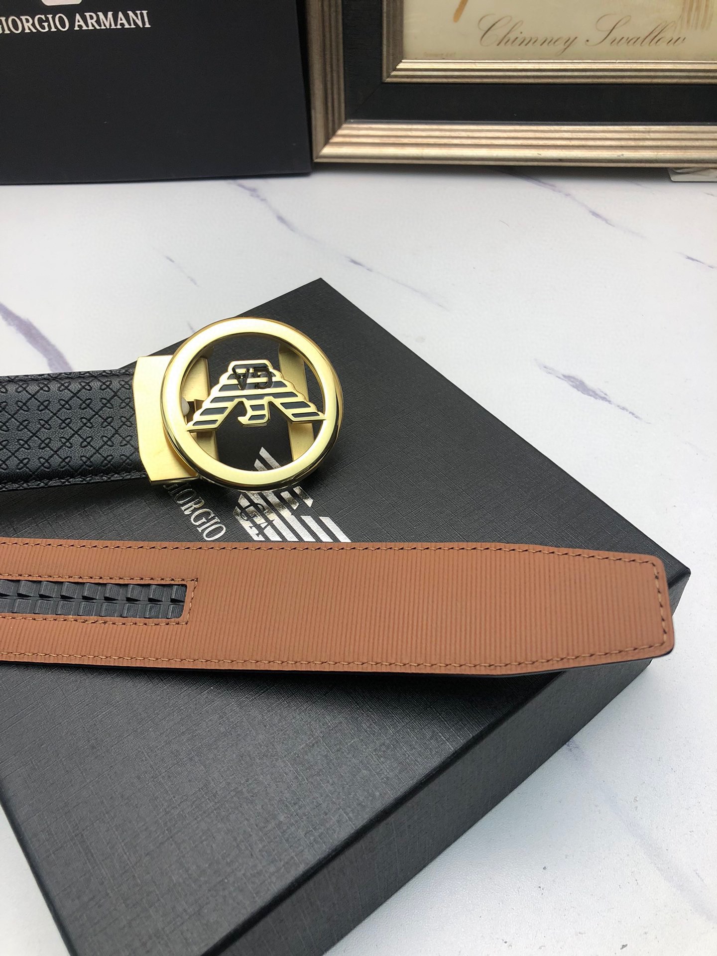 Italian-Made Amani Automatic Belts: Premium Oxen Skin, Adjustable Width, Stylish Design - 图片 6