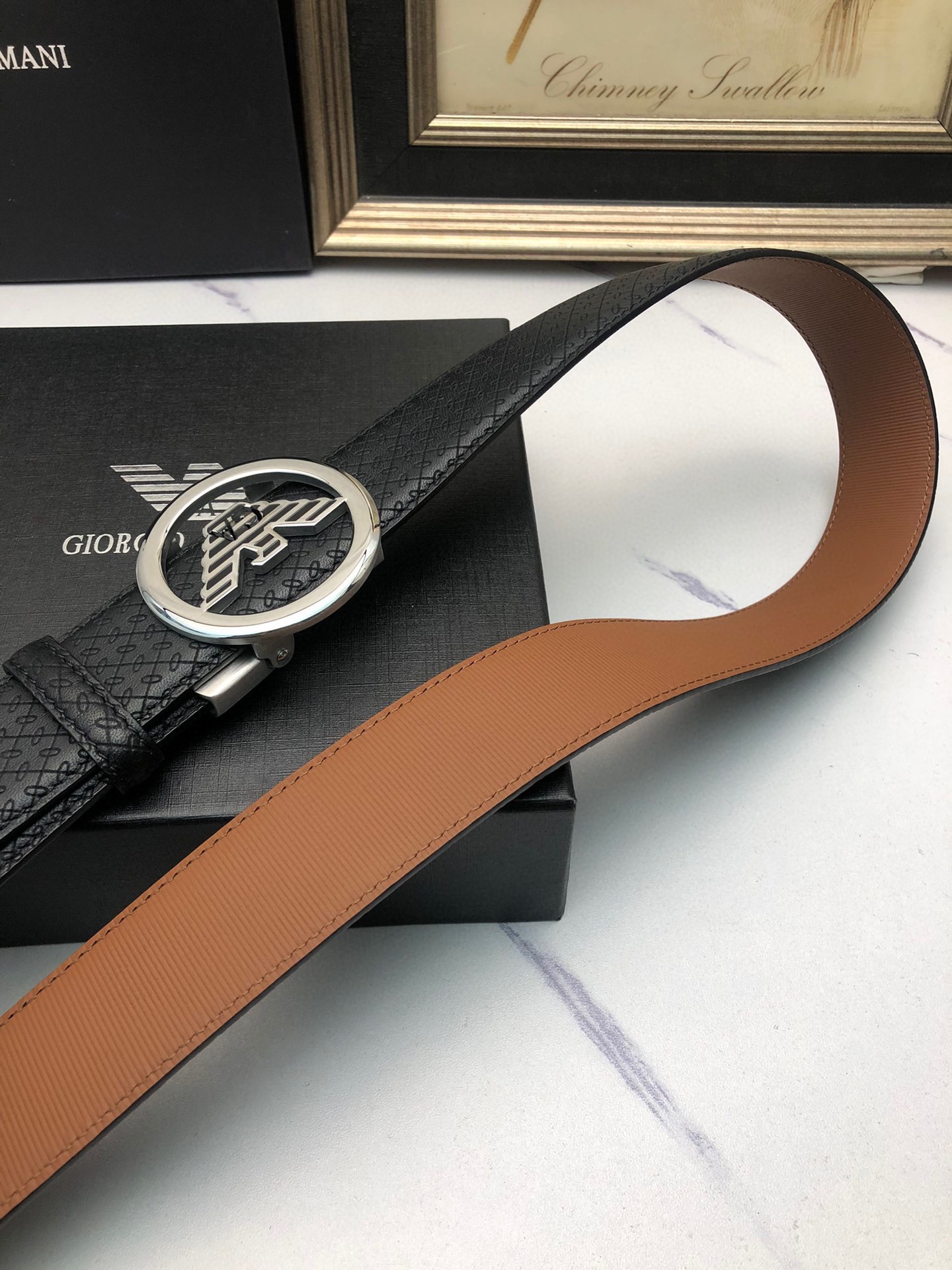 Italian Imported Oxen Skin Automatic Belts with Original Sheets, Tailorable and Stylish - 图片 5