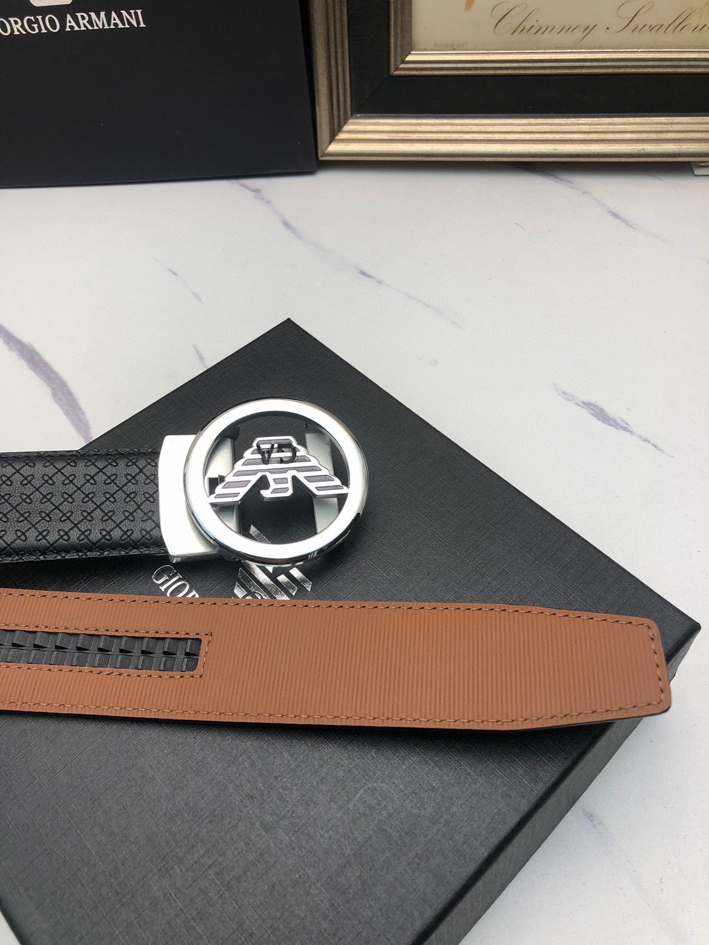 Italian Imported Oxen Skin Automatic Belts with Original Sheets, Tailorable and Stylish - 图片 6